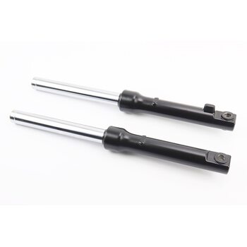 Амортизатор передній к-кт 2шт Honda DIO, 395мм (під бараб. гальм) Якісні, ЧОРНИЙ