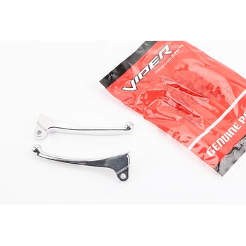 Важелі керма лівий, правий к-кт 2шт (барабан. гальмо) Honda DIO "хром"