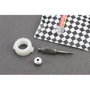 Шестерня спидометра (пластик) + червяк Honda DIO AF38 TOPIC