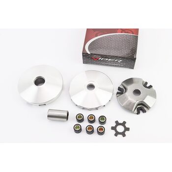 Вариатор передний к-кт Yamaha JOG 90 (под вал 16мм) + втулка, крыльчатка, крест