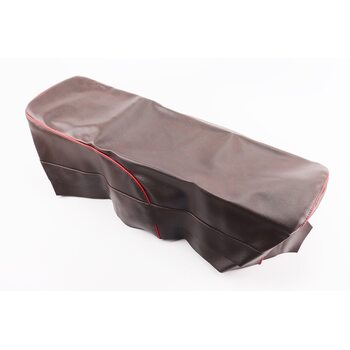 Чохол сидіння 6V коричневий з червоним кантом