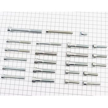 Болти двигуна до-кт (М6х10мм, М6х25мм-6шт, М6х30мм, М6х45мм-3шт, М6х50мм-3шт, М6х55мм, М8х40мм-7шт, М8х70мм) 638 12V
