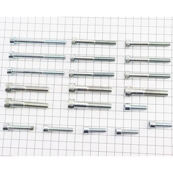 Болти двигуна до-кт (М6х21mm-4шт, М6х30mm-2шт, М6х50mm-6шт, М6х65mm-3шт, М8х45mm-4шт) 634 6V