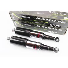 Амортизатор задний 320mm*d60mm (втулка 12mm / втулка 12mm) закрытый регулир., черный к-кт 2шт