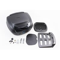 Кофр великий (пластмасовий) 470 * 415 * 295мм, крепл. болт-баранчик, чорний матовий YM-0879-B