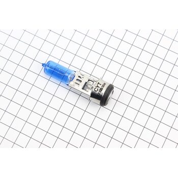 Лампа фари H6 BA20D 12V 35/35W "super" синя "свічка" тип 3