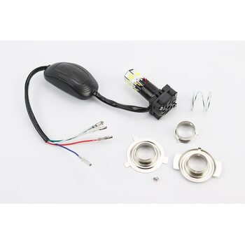 Лампа фари діодна LED-6 SUPER універсальна (к-кт різних кріплень), зі стабілізатором + стробоскоп.