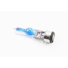 Лампа фары H6 BA20D 12V 35/35W "super" синяя "свеча" тип 2