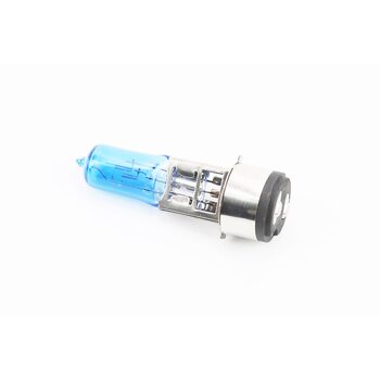 Лампа фары H6 BA20D 12V 35/35W "super" синяя "свеча" тип 3