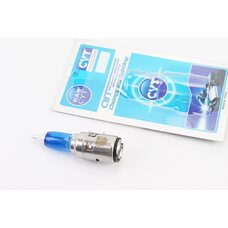 Лампа фары H6 BA20D 12V 35/35W "super" синяя "свеча" тип 5