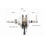 Kinlon JL150-70C Коленвал в сборе CG-150cc (под палец 13мм)