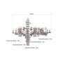 Диференціал у зборі Z=47, Z=15x16, Z=11 JR-Q12E (120-1), із блокуванням