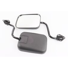 Зеркала к-кт на МОТОТРАКТОР, "прямоугольные" 210x145mm - черные, крепление под три болта