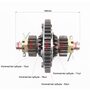 Диференціал у зборі Z=43, Z=15x16, Z=11 ZUBR Z-250