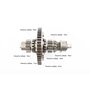 Диференціал у зборі Z-47, Z-15x16, Z-11, Z-16 JR-Q12E (120-1), з блокуванням, без шпонки