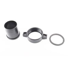 Перехідник мотопомпи з фланця на шланг, пластмаса к-кт 3шт, 3"(74mm)