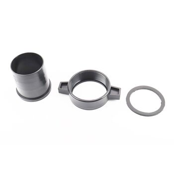 Перехідник мотопомпи з фланця на шланг, пластмаса к-кт 3шт, 3"(74mm)