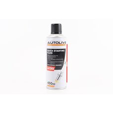 Ефір для легкого та швидкого запуску бензинових та дизельних двигунів "Quick Starting", Аерозоль 450ml