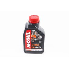 Олива 4T 15W-50 - синтетична мотоциклетна "7100 SYNTHETIC 100%", 1L