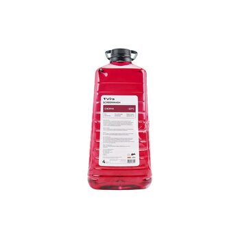 Рідина для очищення скла -20°С (в бачок омивача) "Ожина", червона 4L