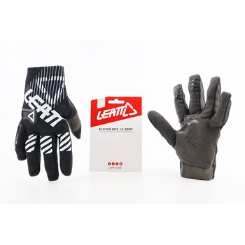 Перчатки мотоциклетные XL-черно-серые (сенсорный палец)