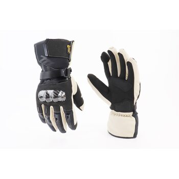 Перчатки мотоциклетные, теплые XL-Чёрно-Белые