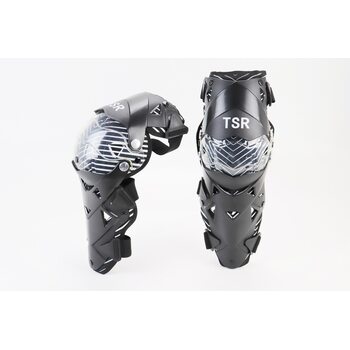 Наколенники защитные (колено+голень) к-кт 2шт, Чёрно-Белые