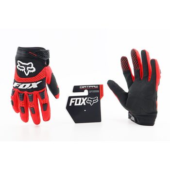 Рукавички мотоциклетные XL-Черно-Красные, тип 1