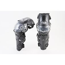 Наколенники защитные (колено+голень) к-кт 2шт, Чёрно-Белые