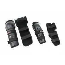 Наколенники + налокотники защитные (пластик) к-кт 4шт, Чёрные, S-109