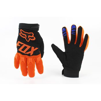 Перчатки мотоциклетные L-Черно-Оранжевые, тип 3