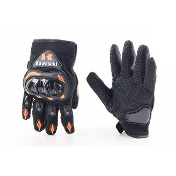 Перчатки мотоциклетные XL-Черно-Оранжевые