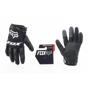 Мотоциклетные перчатки L-Черно-Белые, тип 1