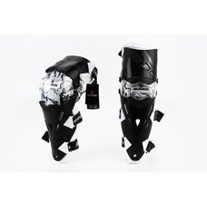 Наколенники защитные (колено+голень) к-кт 2шт, Чёрно-Белые