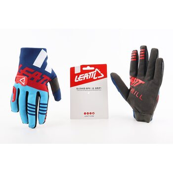 Перчатки мотоциклетные L-Черно-Красно-Синие