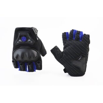 Перчатки мотоциклетные без пальцев XL-Чёрно-Синие