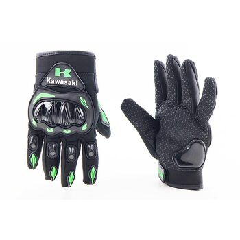 Перчатки мотоциклетные XL-Черно-Салатовые.
