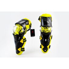 Наколенники защитные (колено+голень) к-кт 2шт, Чёрно-Жёлтые
