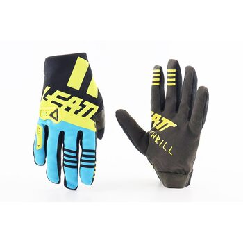 Перчатки мотоциклетные XL-Черно-Салатово-Сини