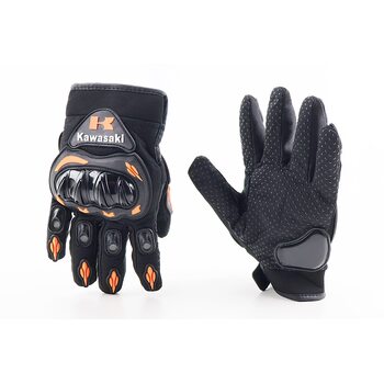 Перчатки мотоциклетные M-Черно-Оранжевые