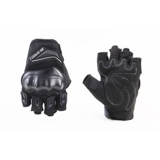 Перчатки мотоциклетні без пальців L-Чорні, тип 2