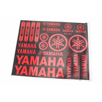 Наклейки набір 20шт "YAMAHA" FG-153 (25х30см)