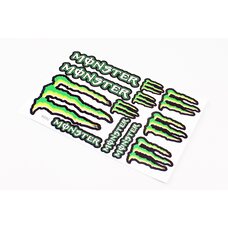 Наклейки на планшеті "Monster" набір 12шт 17х26, 7054