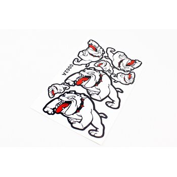 Наклейки на планшеті "Бульдог" білі набір 7шт 28х19, 0062