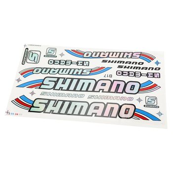 Наклейки на планшеті "SHIMANO" набір 13шт 34х20, B17