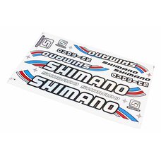 Наклейки на планшеті "SHIMANO" набір 13шт 34х20, B17