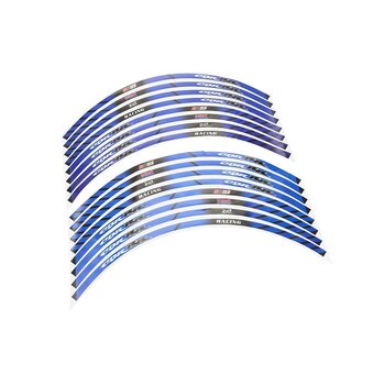 Наклейка світловідбиваюча на 2 диска колеса 18 "к-кт СИНІ