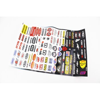 Наклейки на планшеті "MOTORSPORT" набір 106шт 33х48, 5758