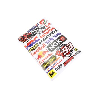 Наклейки набір 25шт "multi-brand" A8035 (20х30см)