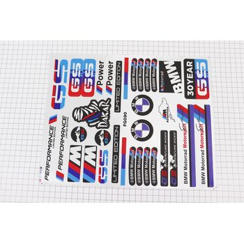 Наклейки набір 35шт "BMW" FG-090 (25x30см)